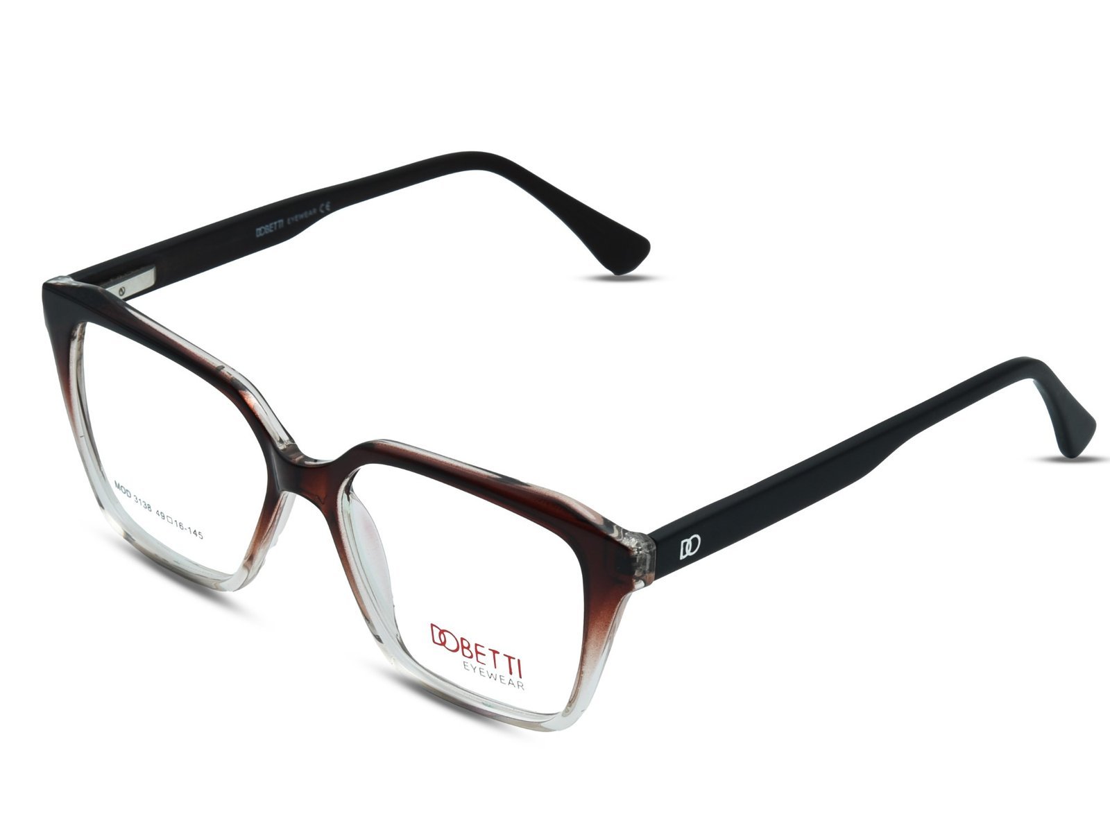 transparent dark brown / DEMO LENS