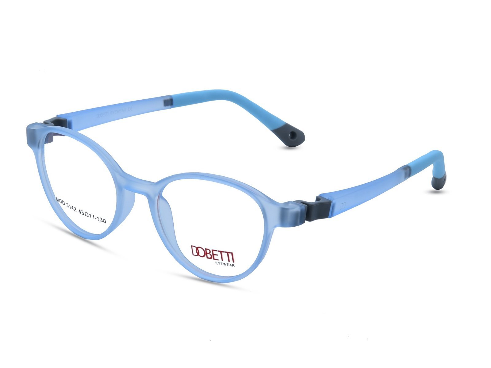 Two-Tone Frosted Blue and Grey / DEMO LENS