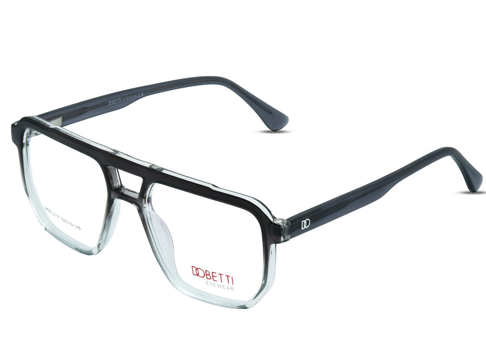 transparent dark grey / DEMO LENS