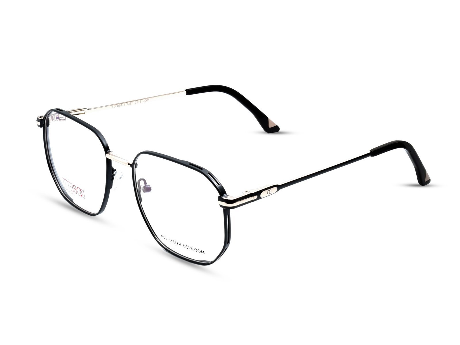 DOBETTI EYEWEAR- 3120 Geometric Full Rim Metal Frames – Unisex