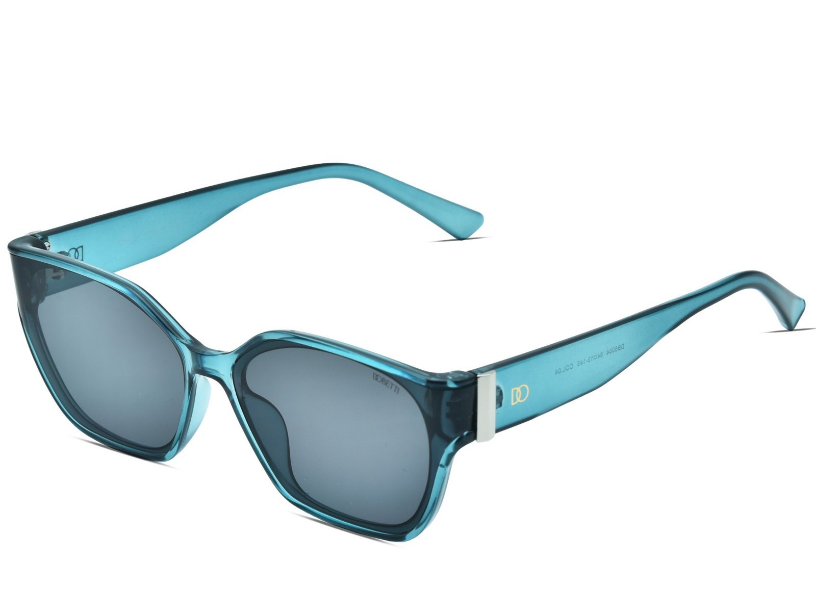 Transparent Crystal Teal Blue / Smoke Grey