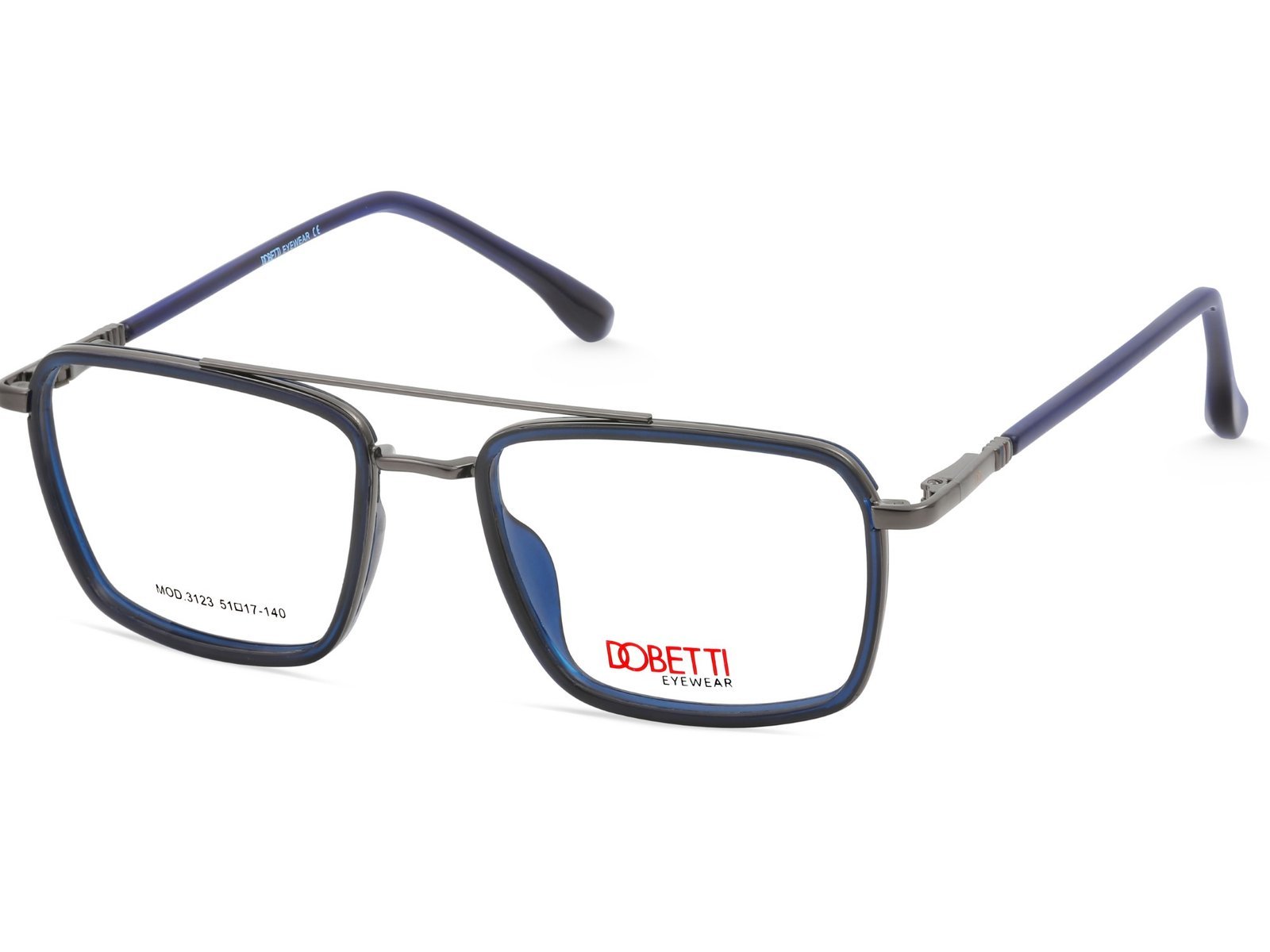 DOBETTI DB-3123 Square Aviator Full Rim Frames MEN