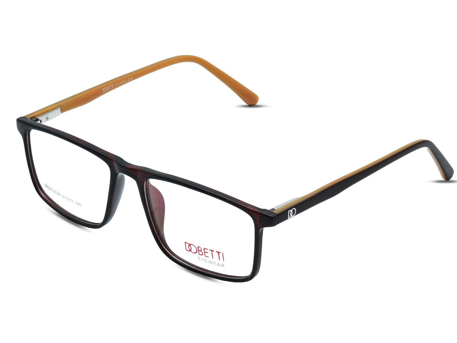 DOBETTI -3134 Dobetti Premium Classic Rectangular Full Rim Eyeglass Frame