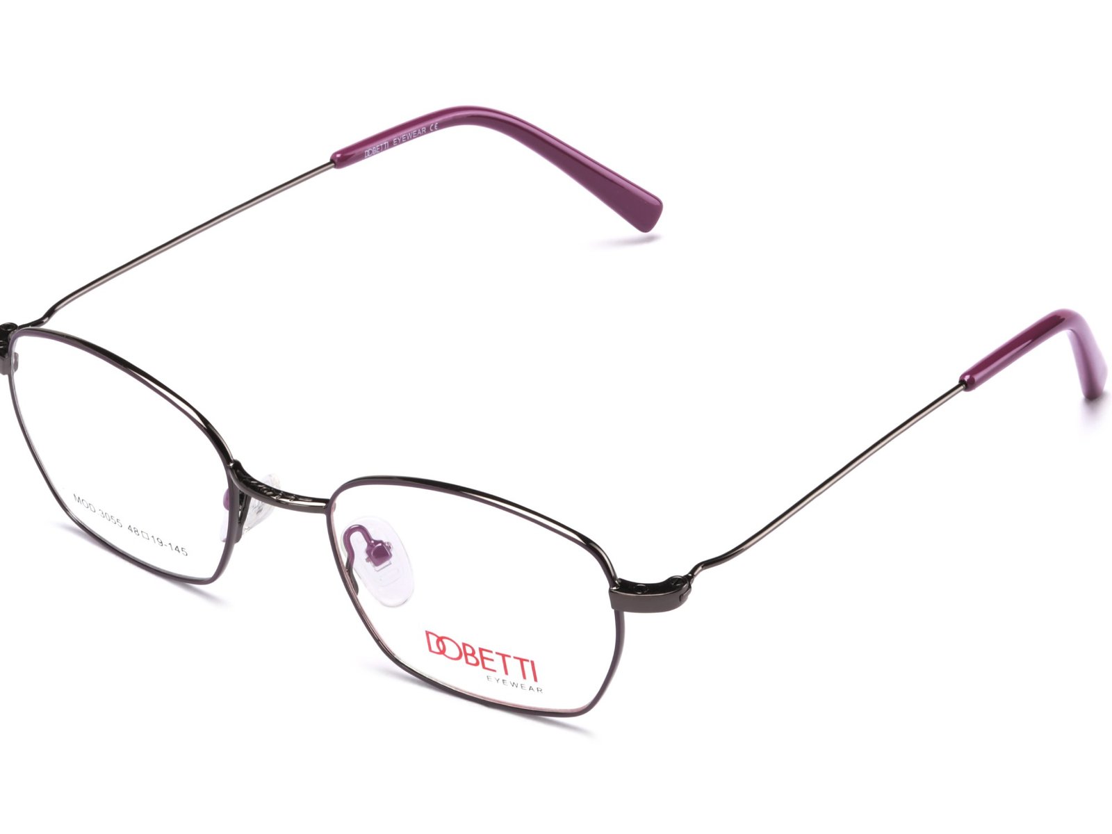GUNMETAL WITH PURPLE / DEMO LENS